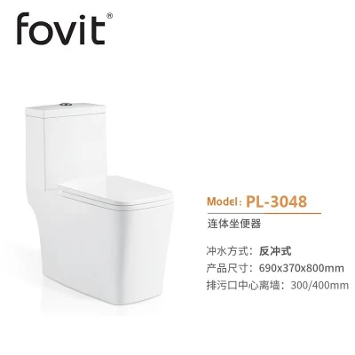 Modern Sanitary Ware Square Shape Porcelain Ceramic Bathroom One Piece Wc Toilet
