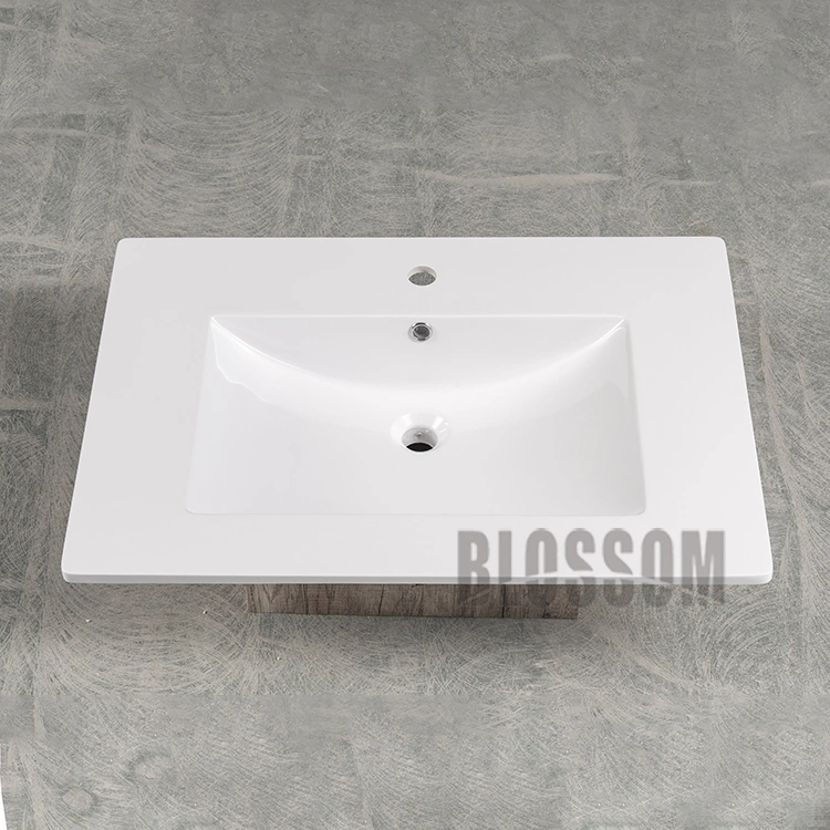 Bathroom Cabinet Artificial Solid Stone Acrylic Vanity Top with Integrated Sink