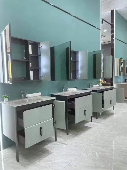 Customized Design Bathroom Vanity Good Quality Better Price Wood Bathroom Cabinets with Ceramic Basin