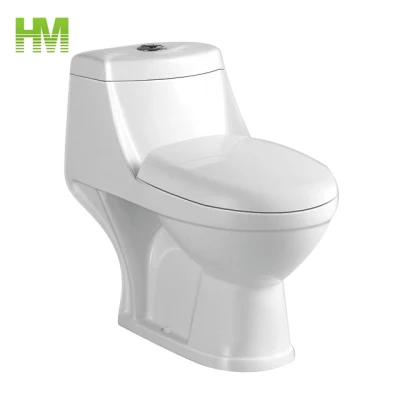 Victory Logo Cheap Price One Piece Ceramic Toilet with Big Outlet Hole